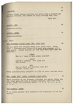 Moe Howard's 24pp. Script Dated March 1950 for The Three Stooges Film ''Scrambled Brains'', Working Title ''Impatient Patient'' -- With Extra 4pp. of Shooting Schedule & Call Sheet -- Very Good Plus
